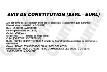 Les formalités pour créer sa société