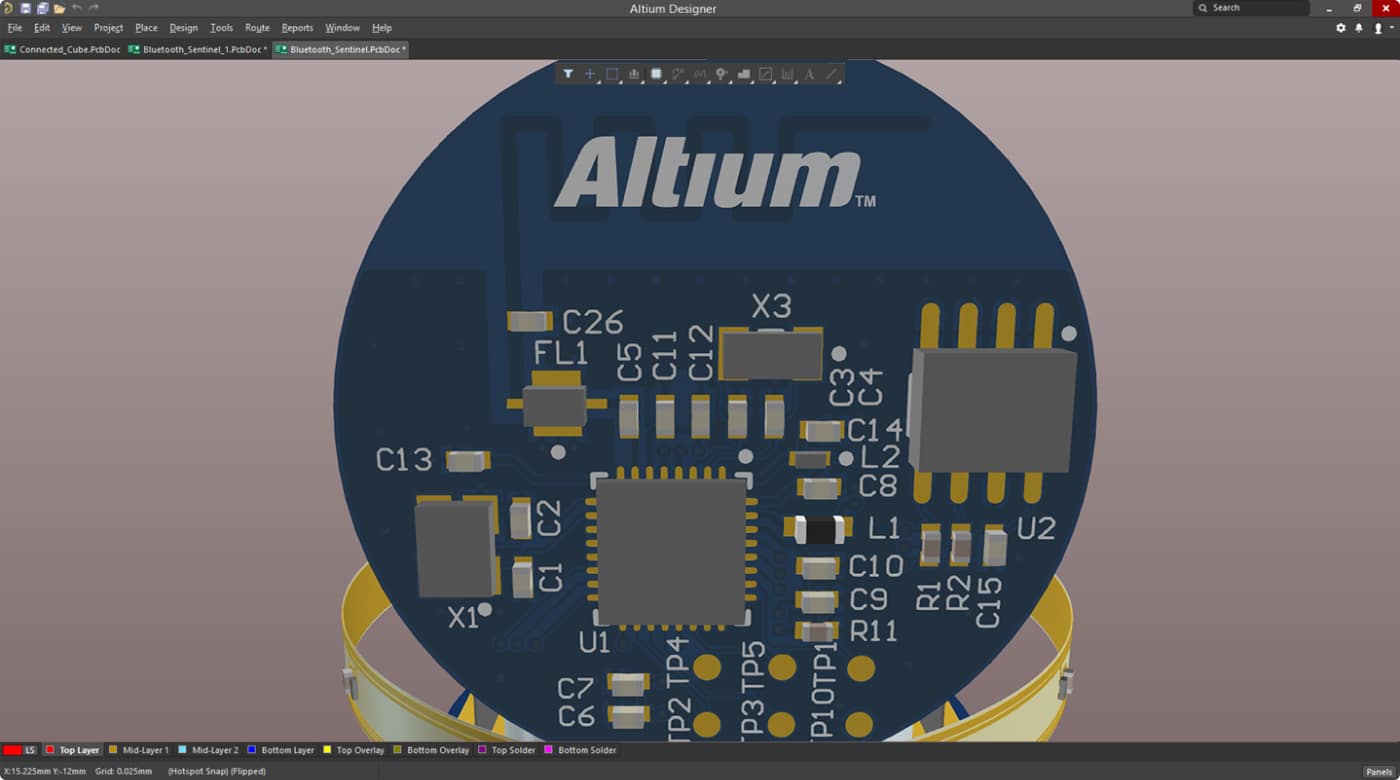 L'interface d'Altium Designer