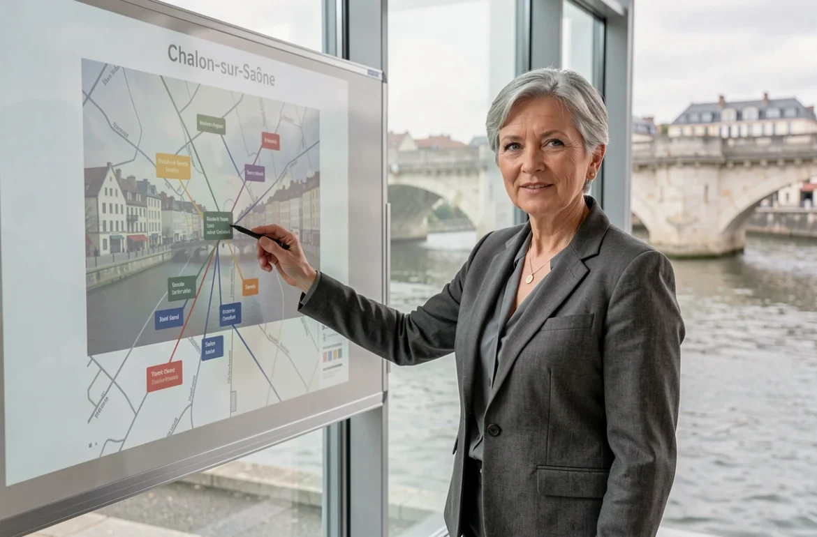 Directrice de projet d'une agence web historique à Chalon-sur-Saône présentant une stratégie digitale